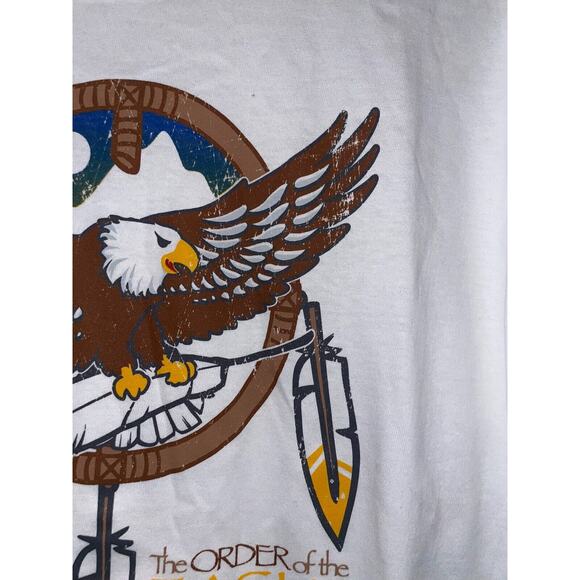 Vintage Eagle Shirt The Order Of The Eagle Billy Mills Shirt Native American XL - Picture 5 of 10